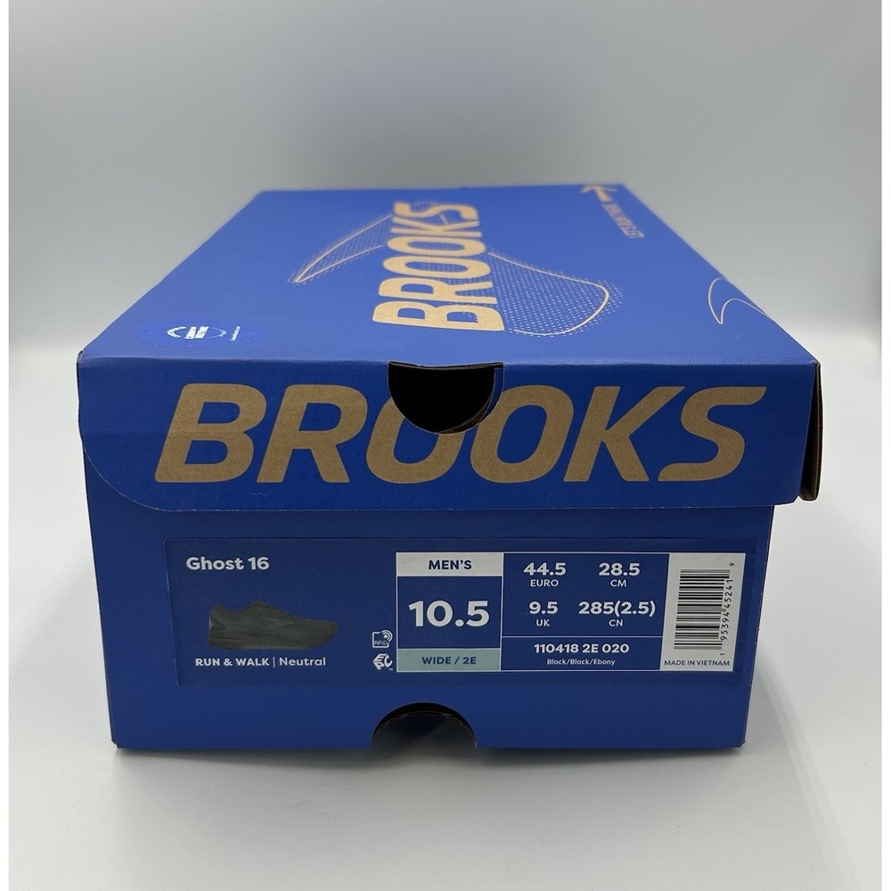 Brooks Men's Ghost‎ 16 Size 10.5 EMPTY Sneaker Shoe Box Only. NO SHOES